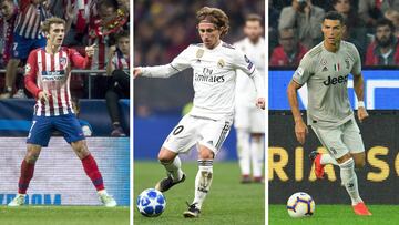 Modric, Cristiano Ronaldo y Luka Modric, m&aacute;ximos candidatos a llevarse el Bal&oacute;n de Oro.