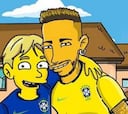 Así se ven los cracks del fútbol en los Simpson