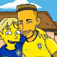 Así se ven los cracks del fútbol en los Simpsons