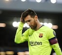 Leo Messi: la imagen del drama del Barça en Anfield