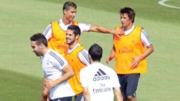 Coentrao entrenó el lunes.