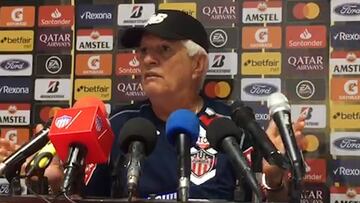 Julio comesaña en la previa del Flamengo