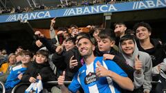 Lucas Pérez, el día de su presentación con el Deportivo.