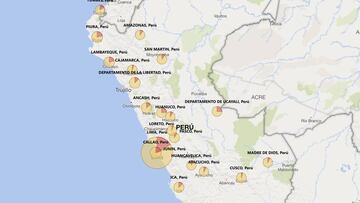 Mapa de casos por coronavirus por región en Perú: hoy, 20 de junio