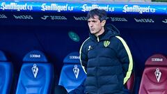 Pacheta, coach of SD Huesca, during the Spanish league, La Liga Santander, football match played between SD Eibar SAD and SD Huesca at Ipurua stadium on February 27, 2021 in Eibar, Spain.
 AFP7 
 27/02/2021 ONLY FOR USE IN SPAIN