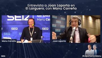 Tardó segundos: en cuanto colgó Velasco Carballo, Laporta soltó la pulla por el Madrid