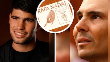 Alcaraz confiesa lo que hará con la placa de Nadal en Roland Garros