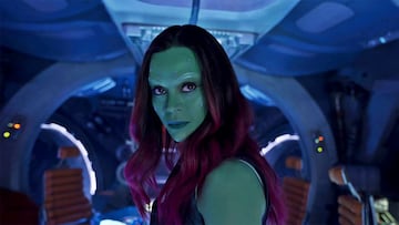 Zoe Saldaña como Gamora