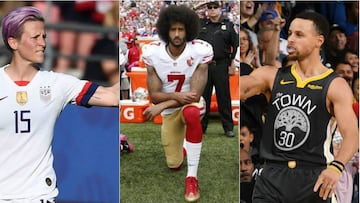 Race Imboden ganó oro y bronce en los Panamericanos y se hincó durante el himno de US. Estos son otros deportistas que se han unido a Kaepernick en la lucha contra el racismo.