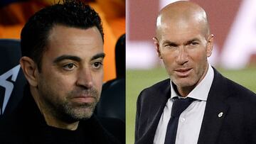 Xavi se agarra a Zidane