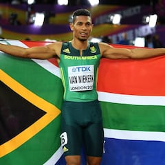 Van Niekerk tiene coronavirus y no podrá correr en Italia