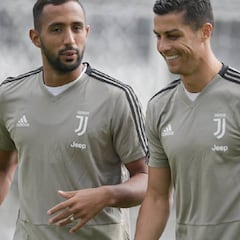 Cristiano vuelve a entrenar con la Juventus con un ojo morado