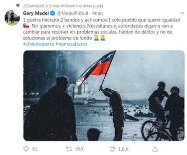 El potente mensaje de Medel