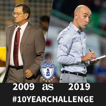 Enrique Meza era el técnico del Pachuca en el Clausura 2009, actualmente es Pako Ayestarán.
