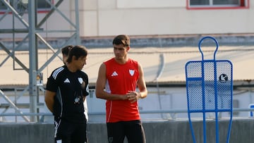 Almeyda y Juanlu.