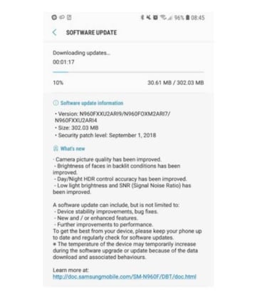 Samsung mejora las fotos que haces de noche con el Galaxy Note 9