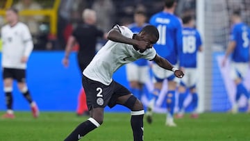 Rüdiger celebra la clasificación de Alemania para la final a cuatro de la Liga de Naciones.