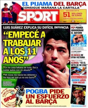 Portadas de la prensa deportiva