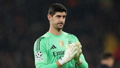 Why isn’t Thibaut Courtois playing for Real Madrid against Olympiacos today in the Champions League?