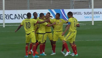 Con tripleta de Juan Diego Alegr&iacute;a, Colombia derrot&oacute; a Paraguay en el Sudamericano Sub 15