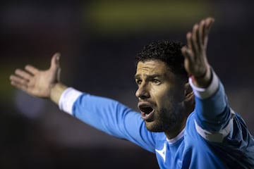  Jose Rivero of Cruz Azul during the 17th round match between Cruz Azul and Tigres UANL as part of the Liga BBVA MX, Torneo Apertura 2024 at Ciudad de los Deportes Stadium on November 09, 2024 in Mexico City, Mexico.