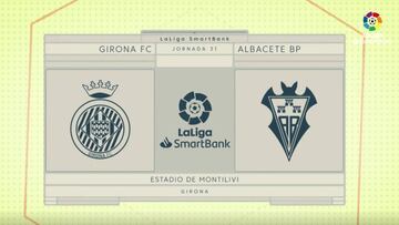 Resumen y goles del Girona - Albacete de LaLiga SmartBank