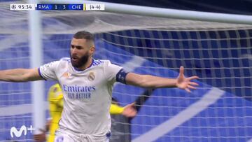 Esto es el Real Madrid en Europa: el gol de Benzema para poner al Bernab¨¦u en trance