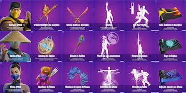 Scorpion, Kitana y Raiden de Mortal Kombat llegan a Fortnite: así son sus espectaculares nuevas skins, emotes y accesorios
