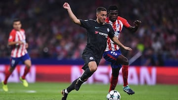 Hazard, en el partido frente al Atlético.