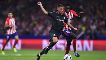 Hazard, en el partido frente al Atl&eacute;tico.