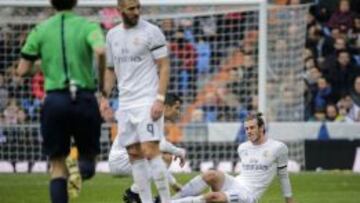 Cristiano y Bale, cuando el galés sintió las molestias.