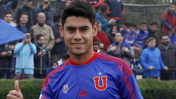 El  jugador de Universidad de Chile Felipe Mora