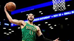 Jayson Tatum, durante un partido de la NBA con los Boston Celtics