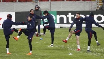 Entrenamiento del Athletic en Mosc&uacute;.