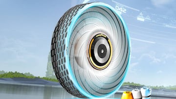 Neumáticos auto-recargables de dibujo infinito, la nueva rueda de Goodyear
