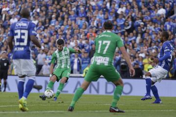 Con goles de Vladimir Hernández y Roberto Ovelar, Millonarios y Nacional igualaron 1-1 en partido valido por la fecha 9 de la Liga Águila. Wuilker Fariñez fue la figura.