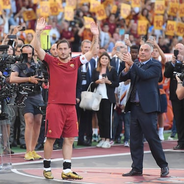 Así fue la emocionante despedida de Totti del Roma