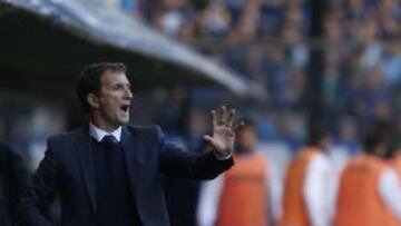 Arruabarrena durante el último encuentro de Boca