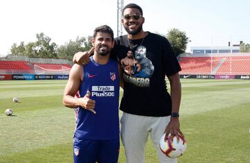 Diego Costa and Karl-Anthony Towns