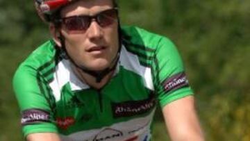 <b>REY DEL CRONO</b> El ciclista estadounidense se ha convertido por una jornada en el rey de la lucha contra el crono.