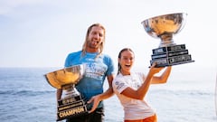 Rachael Tilly y Kai Ellice-Flint, campeones del mundo de longboard de la WSL