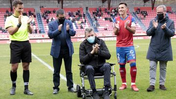 Sentido y especial homenaje del Numancia a Juan Carlos Unzu¨¦