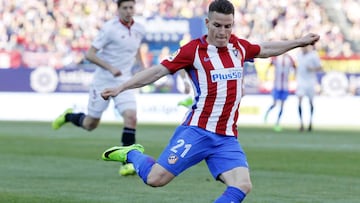 El delantero del Atlético de Madrid, Kevin Gameiro.
