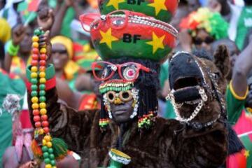 Color en las gradas de la Copa de África