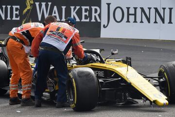 El accidente de Fernando Alonso en el GP de Bélgica