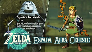 the legend of zelda tears of the kingdom nintendo switch guia espada alba celeste skyward sword