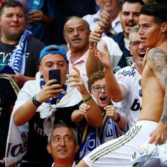 James y la hinchada, sin conexión con Zidane