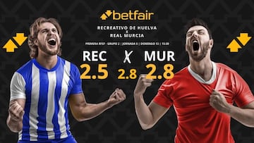 Recreativo de Huelva vs. Real Murcia: horario, dónde ver, pronósticos y clasificación