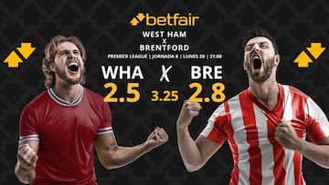 West Ham vs. Brentford: horario, dónde ver, pronósticos y clasificación