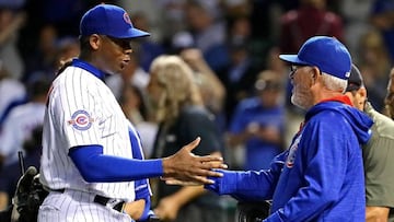 Aunque ya no est&eacute;n ambos en los Chicago Cubs, tanto Aroldis Chapman como Joe Maddon han dado su opini&oacute;n sobre el uso del cubano en playoffs.